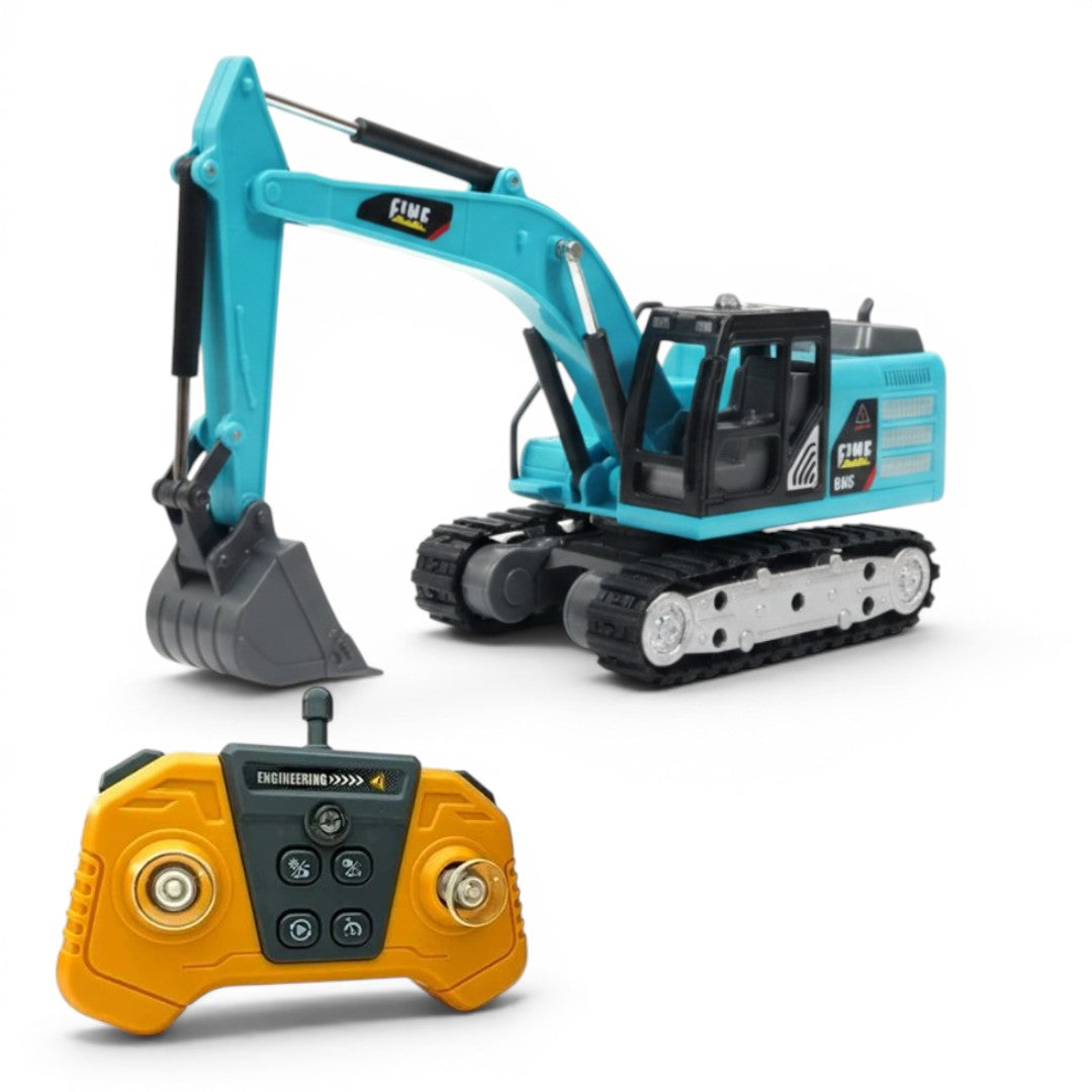 TRASPED HG4-413 1:64 Scale Mini RC Excavator | Alloy Bucket | 270° Rotation | App Control | Lights & Sound