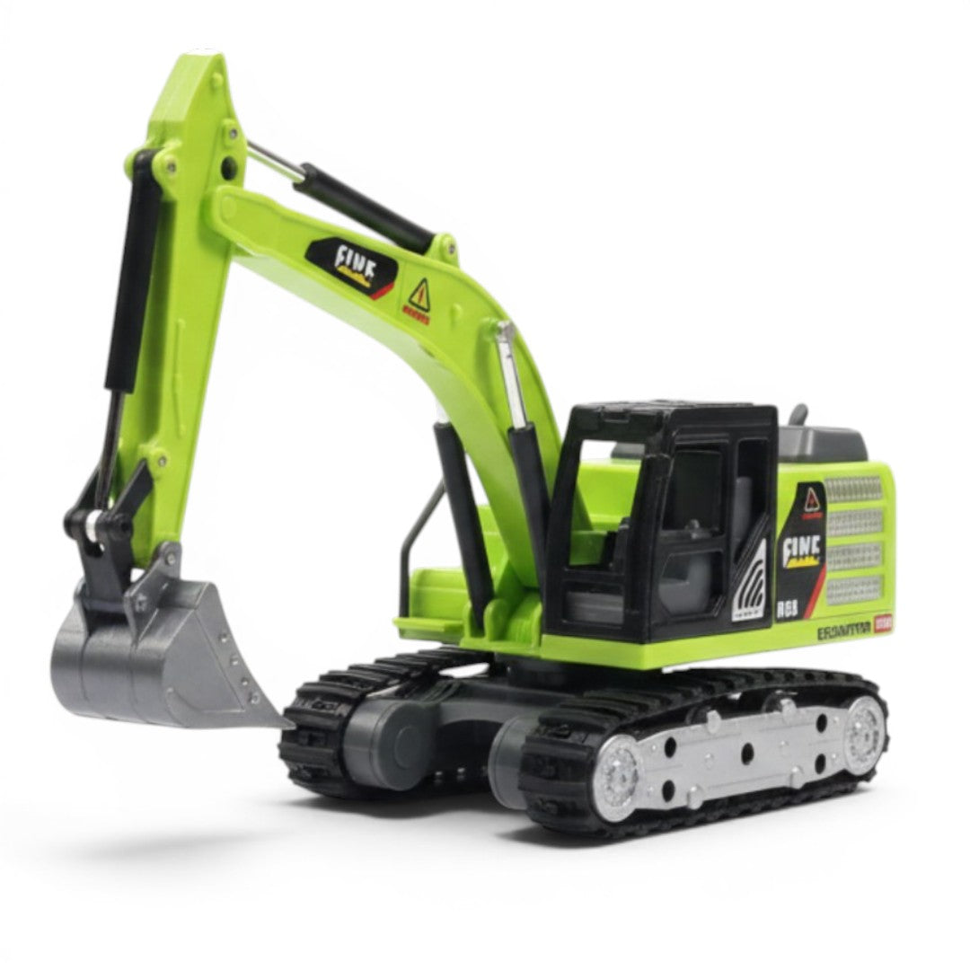 TRASPED HG4-413 1:64 Scale Mini RC Excavator | Alloy Bucket | 270° Rotation | App Control | Lights & Sound