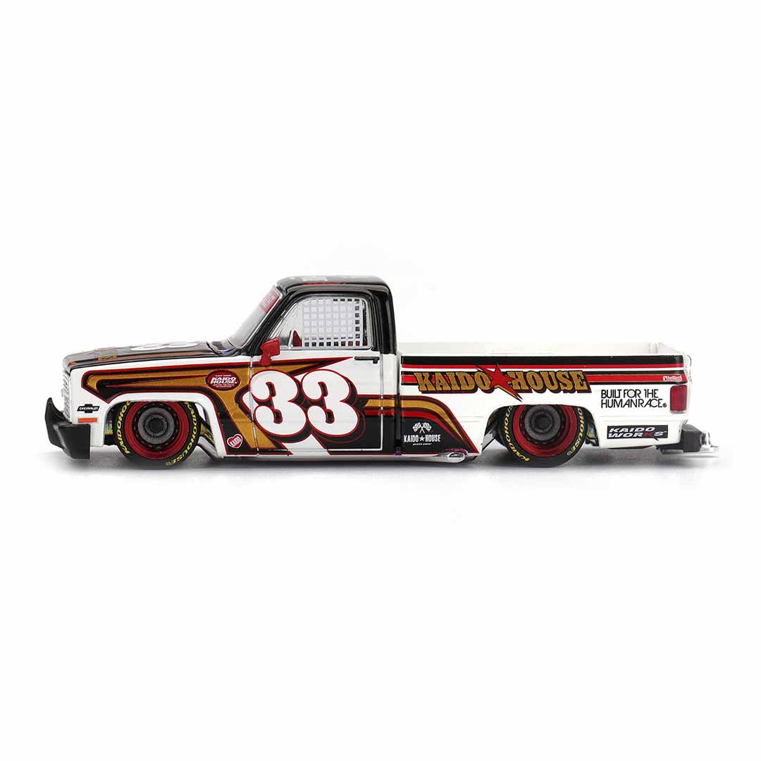 Kaido House x MINI GT 1:64 Chevrolet Silverado Kaido Intimidator V1 Die-Cast Pickup Truck Model Car