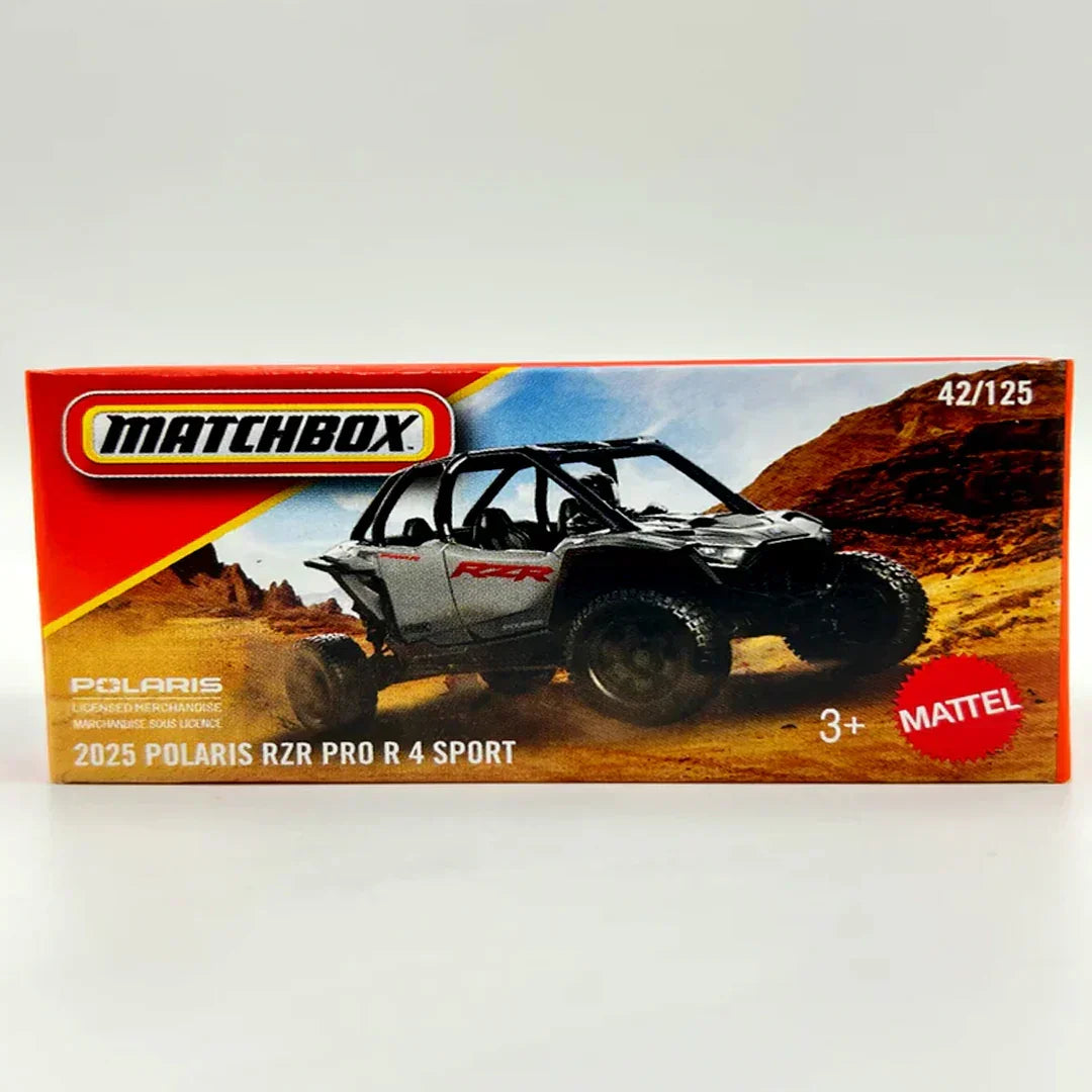 MATCHBOX Polaris RZR Pro R 4 Sport 1:64 Diecast Off-Road Vehicle – Official Mattel Licensed Desert Racing Model (42/125)