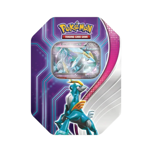 Pokémon TCG Iron Treads ex Tin Box | Holographic Promo Card & Booster Packs | Metal Collector Case | 6+ Years