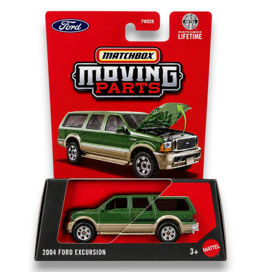 Matchbox 1:64 Moving Parts 2004 Ford Excursion Die-Cast Model SUV with Opening Hood | Premium Collectible Vehicle