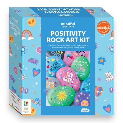 Mindful Creativity Positivity Rock Art Kit – DIY Painting Craft Kit for Kids