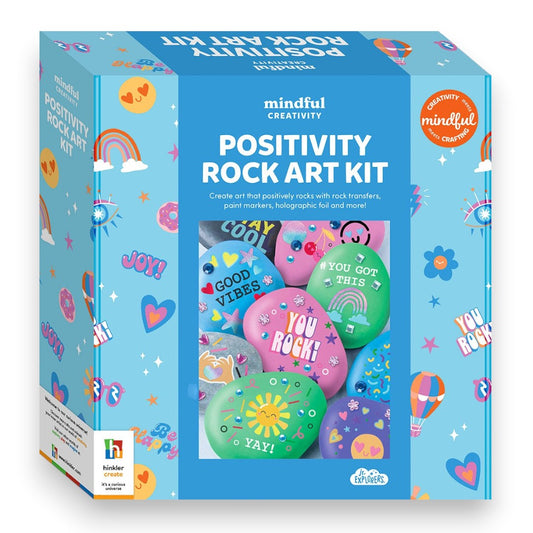 Mindful Creativity Positivity Rock Art Kit – DIY Painting Craft Kit for Kids
