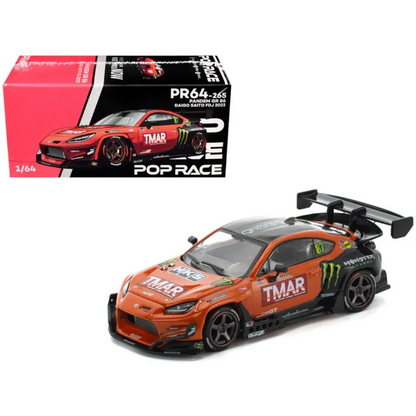 POP RACE Pandem Toyota GR86 Daigo Saito Formula Drift Japan 2022 1:64 Die-Cast Car Model