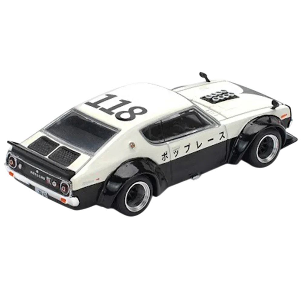 POP RACE Nissan Skyline KPGC110 Kenmeri 1:64 Die-Cast Car Model | PR64-252 JDM Collector Edition