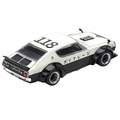 POP RACE Nissan Skyline KPGC110 Kenmeri 1:64 Die-Cast Car Model | PR64-252 JDM Collector Edition