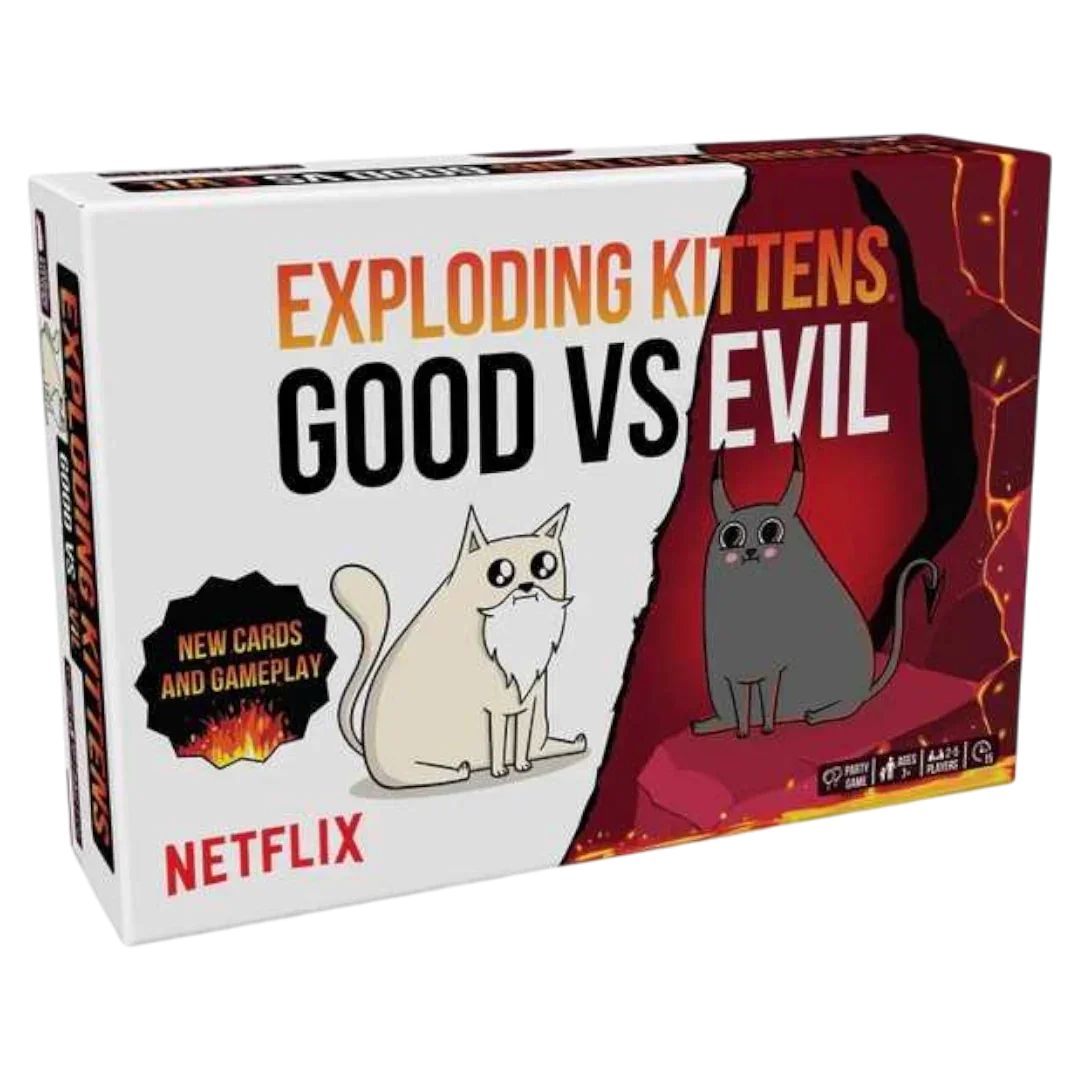 Exploding Kittens: Good vs. Evil Card Game | Party Strategy Game for Family & Friends