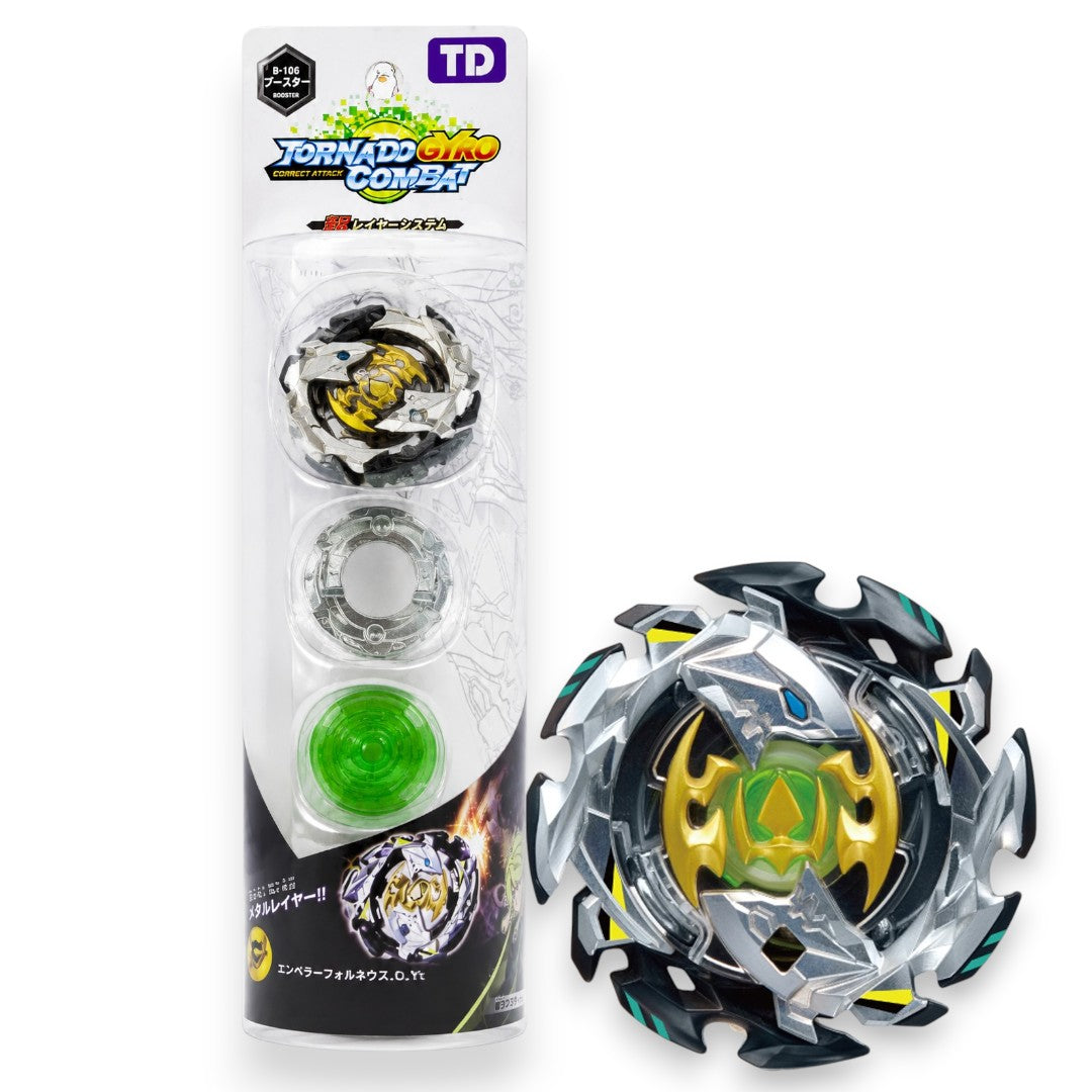 Tornado Gyro Combat B-106 Booster Emperor Forneus Beyblade Burst Compatible Spinning Top Battle Toy