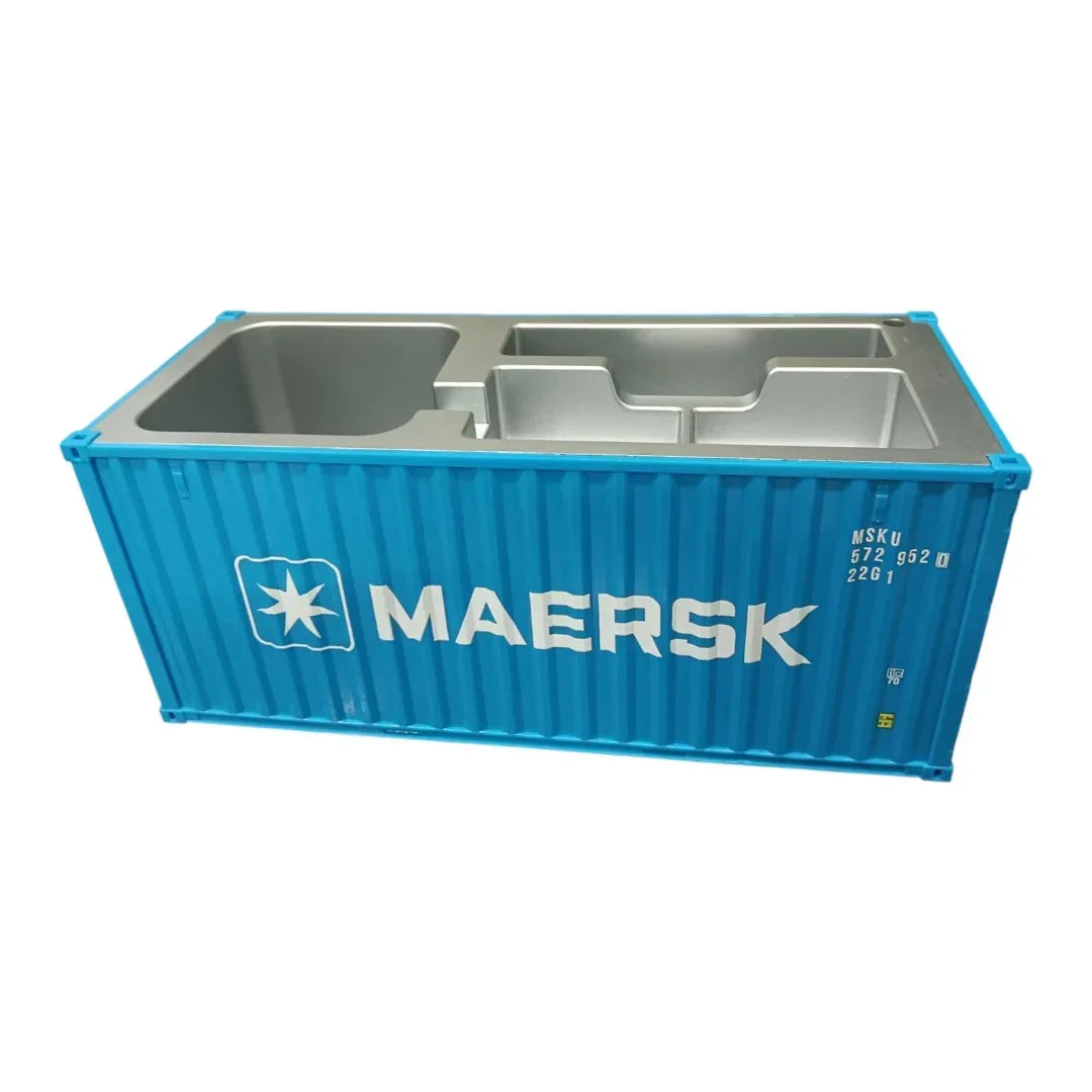 Shipping Container Style Pen Holder – Creative Desk Organizer with Open Top Storage | Industrial Office & Study Table Accessory