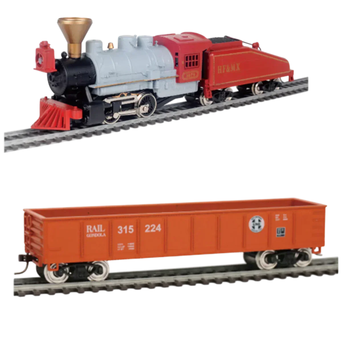 HANFIY HO 1:87 66120 Old Time Steam Locomotive Train Set with Metal Tracks & Controller | 331 cm Track | Beginner Model Railway (14+)- Item No- 66160