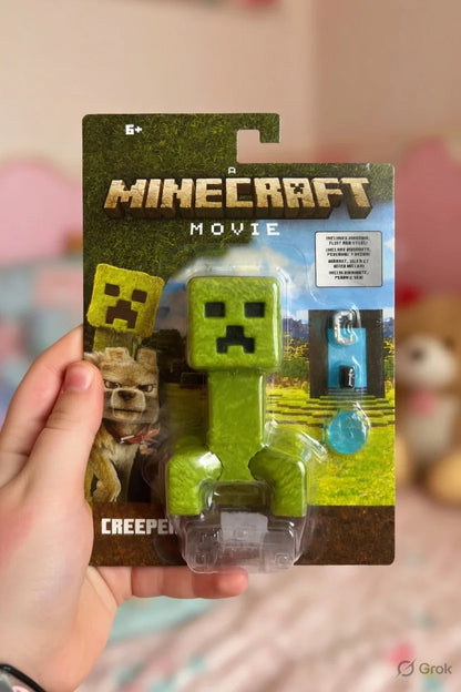 Minecraft Movie Creeper Action Figure with Accessories | Collectible Toy Figure | 6+ Age