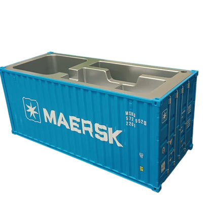 Shipping Container Style Pen Holder – Creative Desk Organizer with Open Top Storage | Industrial Office & Study Table Accessory