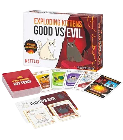 Exploding Kittens: Good vs. Evil Card Game | Party Strategy Game for Family & Friends