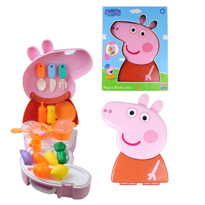 Peppa Pig Kitchen Set Pretend Play Toy | Portable Cooking Playset with Utensils, Vegetables & Cookware | Carry Case Role Play Toy for Kids Ages 3+