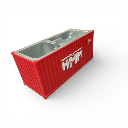 Shipping Container Style Pen Holder – Creative Desk Organizer with Open Top Storage | Industrial Office & Study Table Accessory