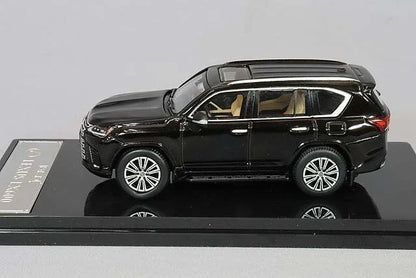 GCD 243 Lexus LX600 2021 Black 1:64 Diecast Model SUV – Premium Luxury SUV Collectible Miniature with Display Base