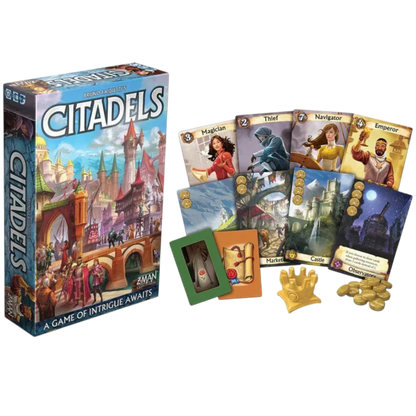 Citadels Revised Edition Board Game | Classic Strategy & Bluffing Game for Family and Friends