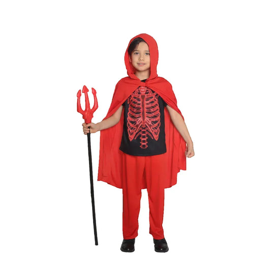 Demonian Boy Halloween Costume – Spooky Devil Outfit for Kids – Trick-or-Treat & Party Dress-Up