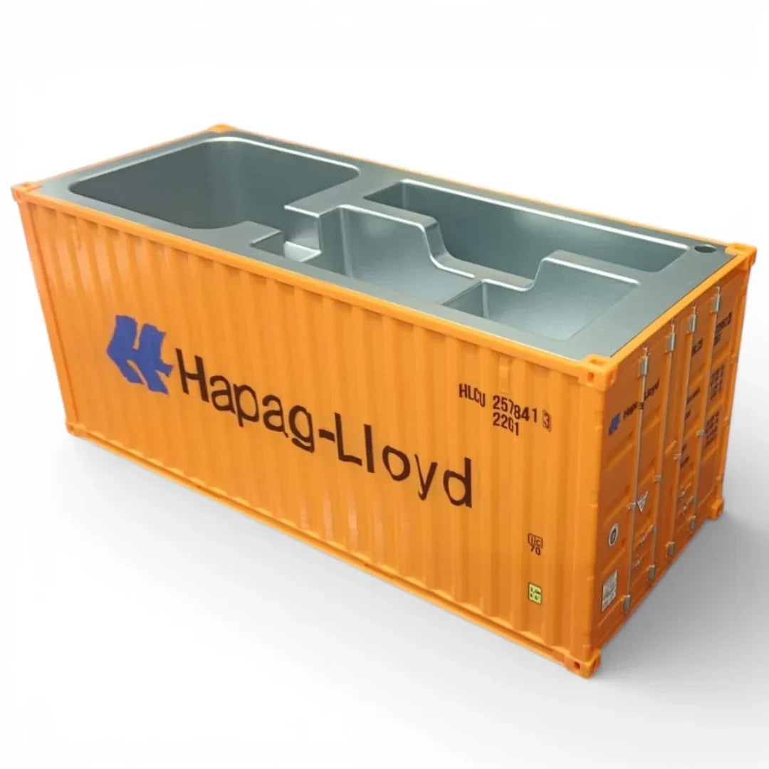 Shipping Container Style Pen Holder – Creative Desk Organizer with Open Top Storage | Industrial Office & Study Table Accessory