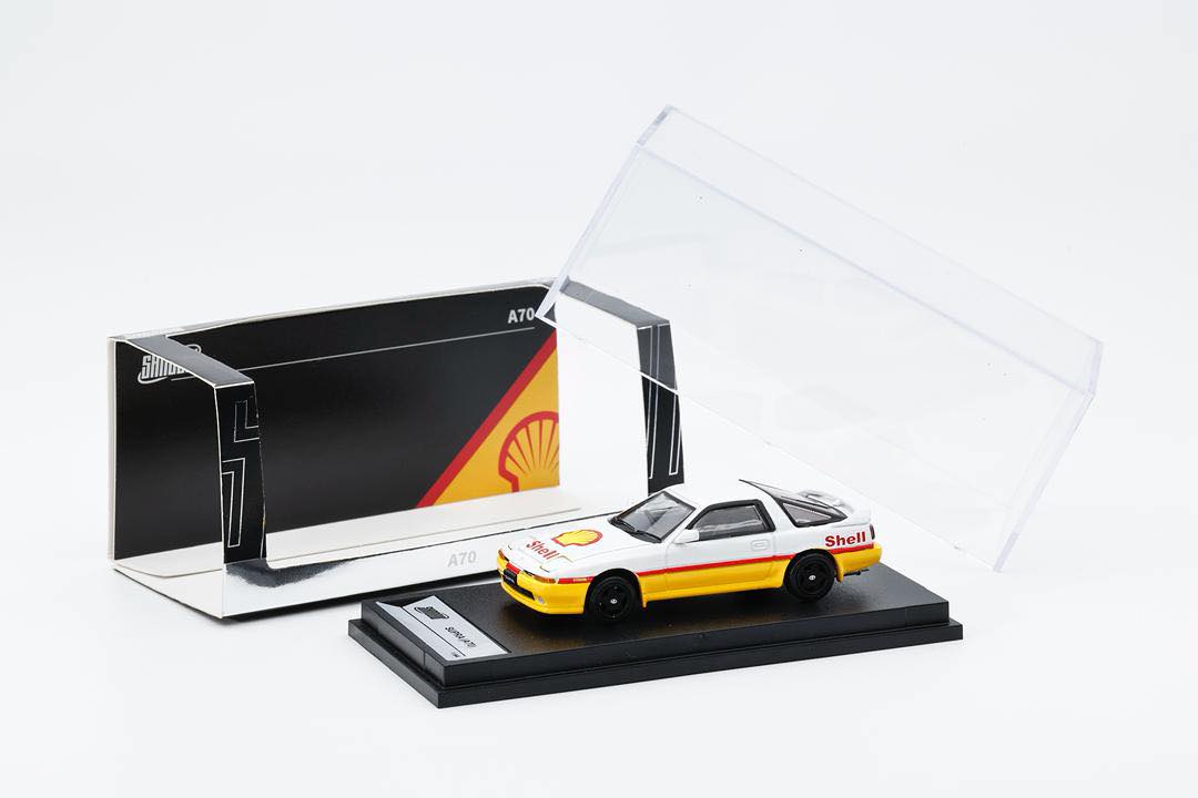 Shadow 1:64 Toyota Supra A70 RHD Yellow & White Diecast Model Car | LL-033-254 Premium Collectible