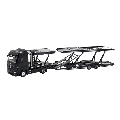 UNIQUE MODELS x Tiny 1:64 Mercedes-Benz Actros MP5 Black City Transporter Die-Cast Truck Model