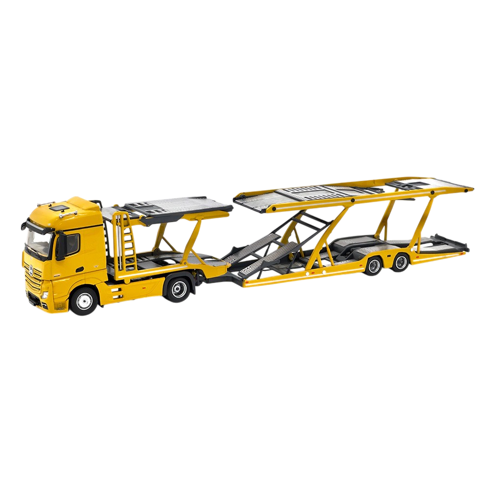 UNIQUE MODELS x Tiny 1:64 Mercedes-Benz Actros MP5 Black City Transporter Die-Cast Truck Model