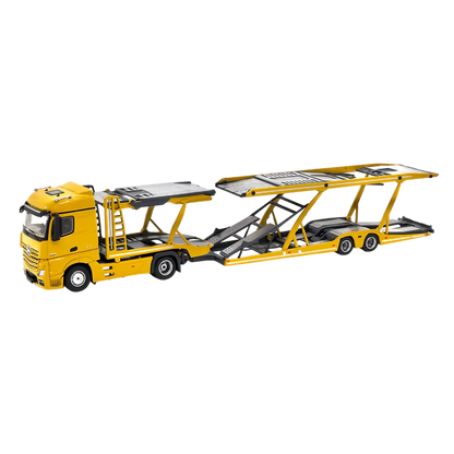 UNIQUE MODELS x Tiny 1:64 Mercedes-Benz Actros MP5 Black City Transporter Die-Cast Truck Model