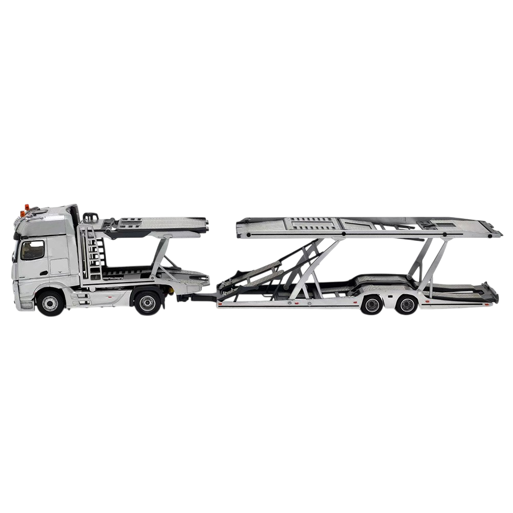 UNIQUE MODELS x Tiny 1:64 Mercedes-Benz Actros MP5 Black City Transporter Die-Cast Truck Model
