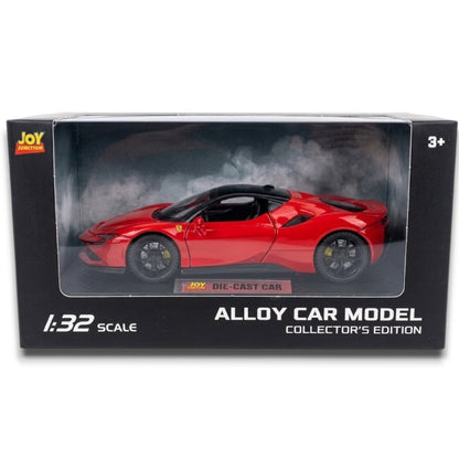 Joy Junction 1:32 Scale Ferrari Style Alloy Diecast Car Model – Collector Edition Metal Toy Car with Detailed Design