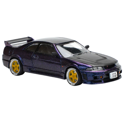 POP RACE Nissan Skyline GT-R R33 Purple 1:64 Die-Cast Car Model | PR64-256 Collector Edition