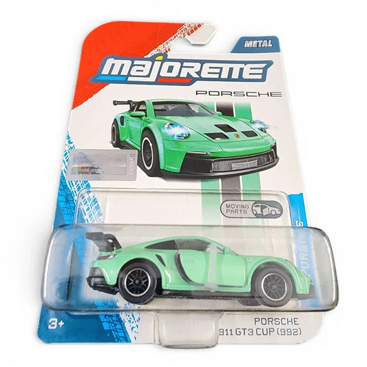 Majorette Porsche 911 GT3 Cup (992) Metal Diecast Car with Moving Parts – Officially Licensed Racing Toy Vehicle for Kids & Collectors