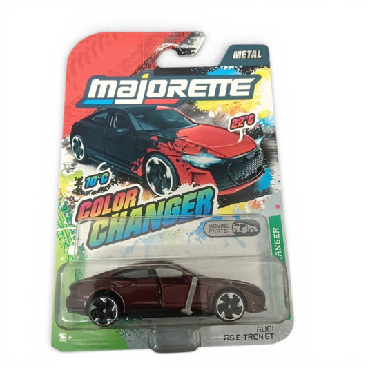 Majorette Color Changer Audi RS e-tron GT Metal Diecast Car with Moving Parts – Temperature Color Changing Toy