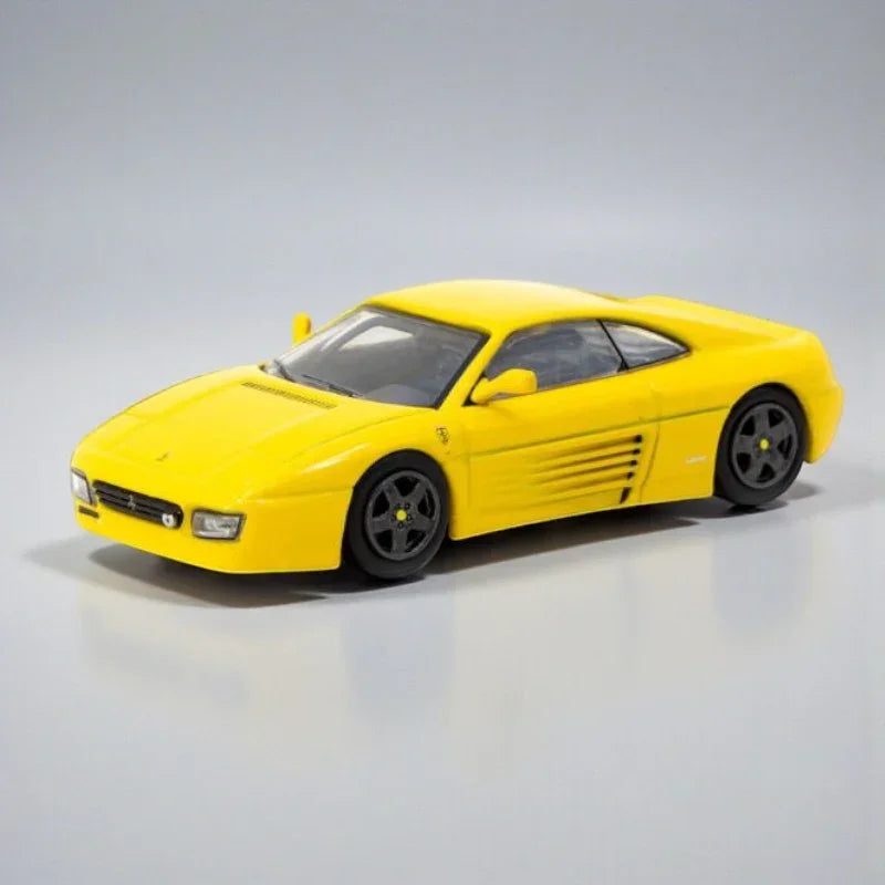 Tarmac Works x IXO Models Ferrari 348 Challenge –  Road64 Series 1:64 Diecast Car (Yellow) T64R-082-YL