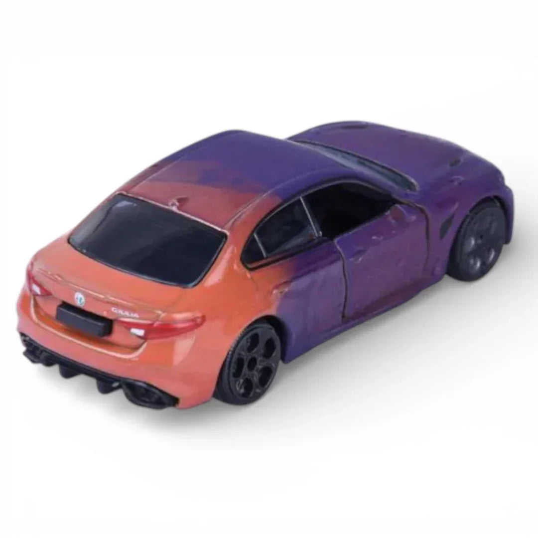 Majorette Color Changer Alfa Romeo Giulia Quadrifoglio Metal Diecast Car with Moving Parts – Heat Sensitive Toy