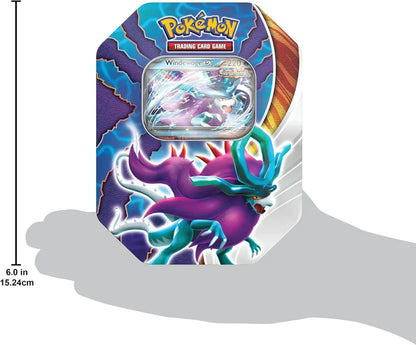Pokémon TCG Windewoge ex Tin Box | Promo ex Card & Booster Packs | Official Metal Collector Case | 6+
