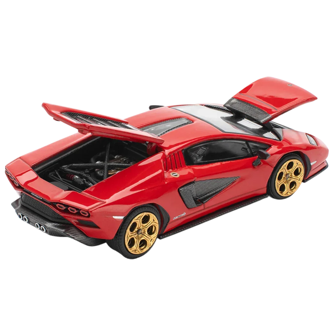 POP RACE Lamborghini Countach LPI 800-4 Rosso 1:64 Die-Cast Car Model | Collector Edition