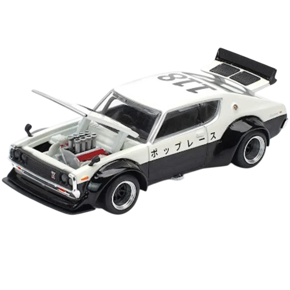POP RACE Nissan Skyline KPGC110 Kenmeri 1:64 Die-Cast Car Model | PR64-252 JDM Collector Edition