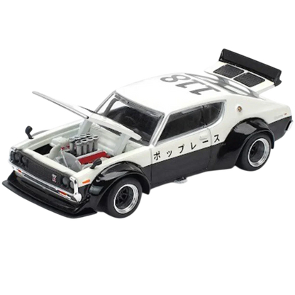 POP RACE Nissan Skyline KPGC110 Kenmeri 1:64 Die-Cast Car Model | PR64-252 JDM Collector Edition