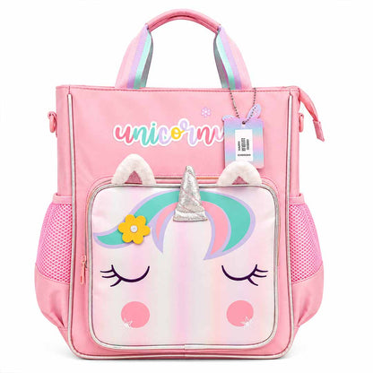 Vest Unicorn Kids Backpack (32 x 26 cm) | Cute Unicorn-Themed School & Activity Bag with Side Mesh Pockets