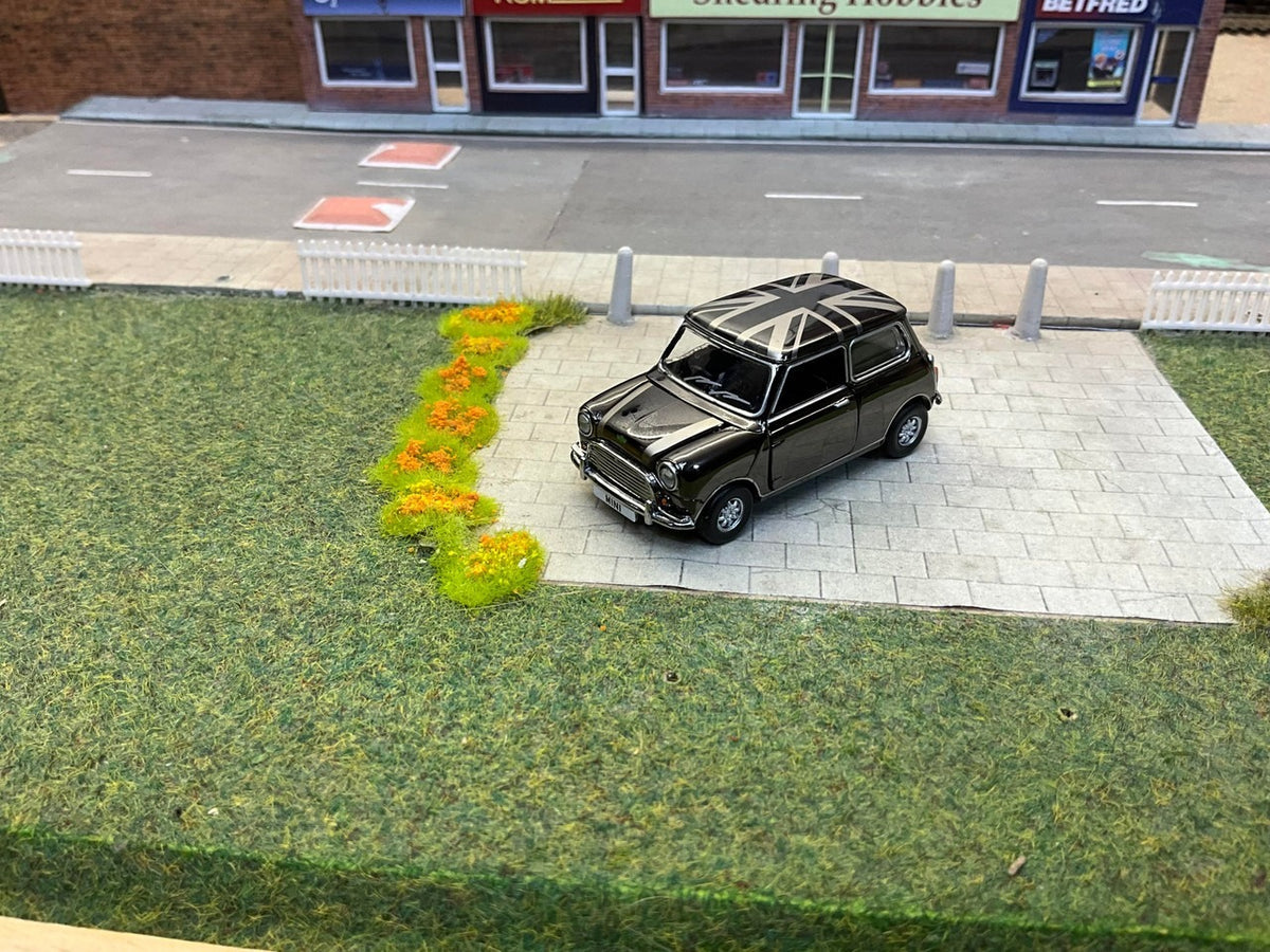 Tiny City Mini Cooper Chrome Black Diecast Model Car 1:50 Scale | Limited Edition Collectible Mini Cooper