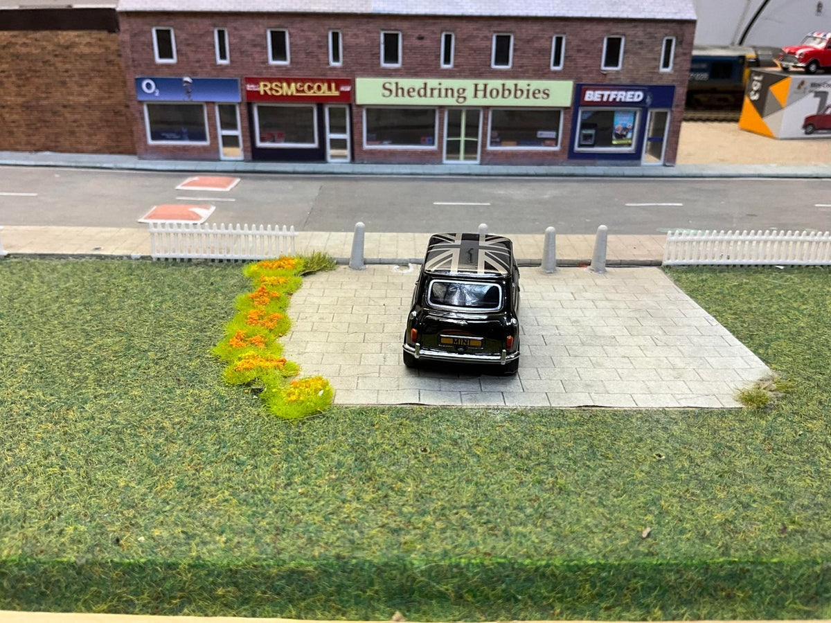 Tiny City Mini Cooper Chrome Black Diecast Model Car 1:50 Scale | Limited Edition Collectible Mini Cooper