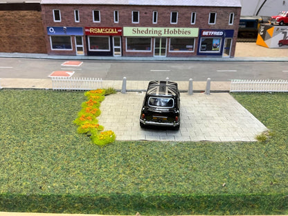 Tiny City Mini Cooper Chrome Black Diecast Model Car 1:50 Scale | Limited Edition Collectible Mini Cooper
