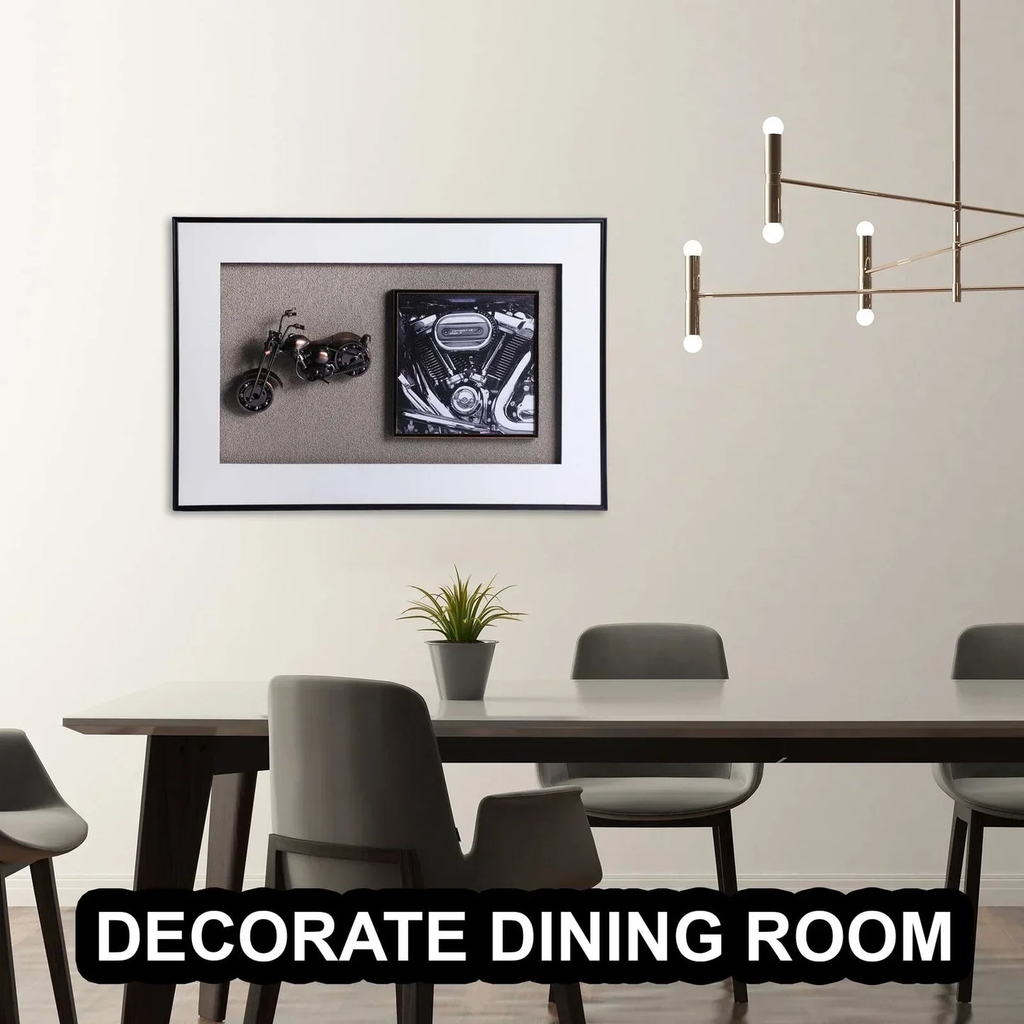3D Die-Cast Harley Davidson Motorcycle in Decorative Glass Frame – Rev Up Your Wall Décor with Iconic Metal Art - Jaiman Toys