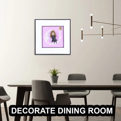 3D Hermione Granger Harry Potter Decorative Wall Frame – 40x40 cm | Magical Wall Art for Potterheads & Collectors | Premium Decor & Enchanting Gift for Wizarding World Fans - Jaiman Toys
