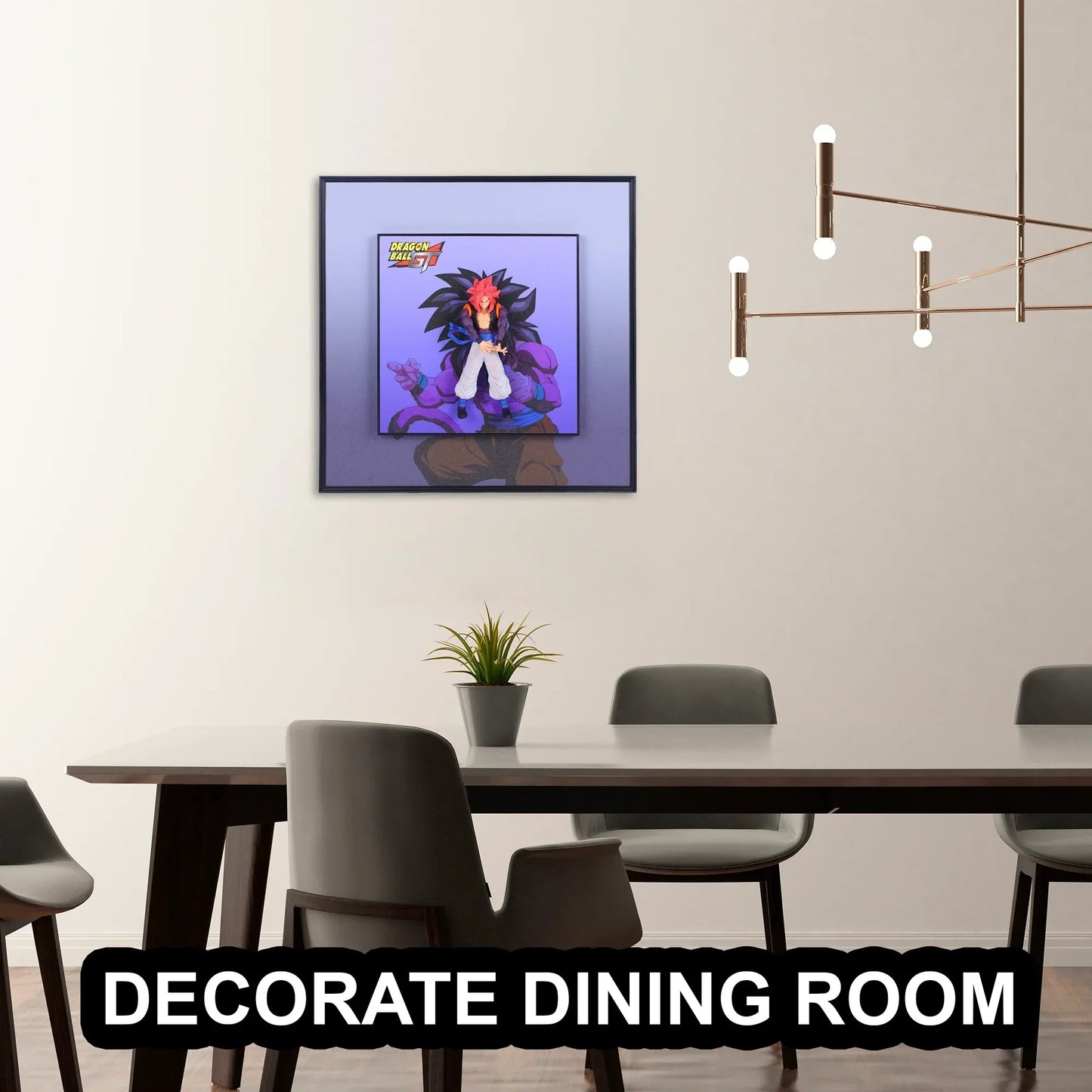 3D Goku From Dragon Ball Decorative Wall Frames – 40x40 cm | Dynamic Superhero Wall Art for Collector - Jaiman Toys