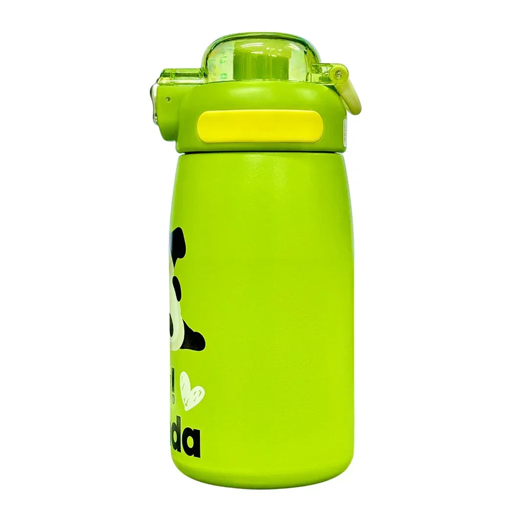 Hey Panda Water Bottle With Straw 650 ML (Green) - Jaiman Toys