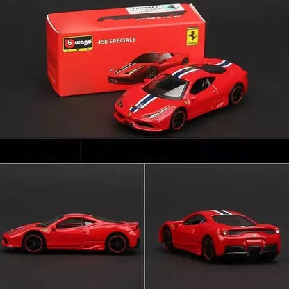 Bburago 458 Speciale Racing Sport Model Car 1:64 Scale - Jaiman Toys