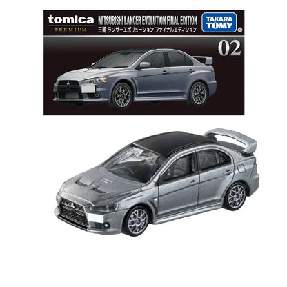 Tomica Premium 02 Mitsubishi Lancer Evolution Final Edition- TAKARA TOMY -Diecast Scale Model Car - Jaiman Toys