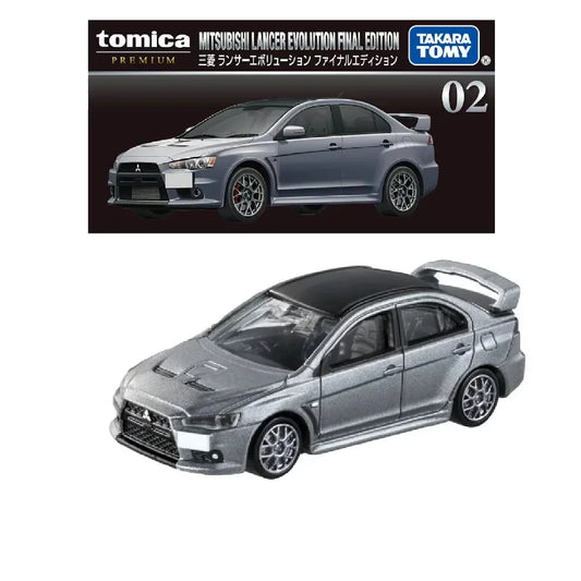 Tomica Premium 02 Mitsubishi Lancer Evolution Final Edition- TAKARA TOMY -Diecast Scale Model Car - Jaiman Toys